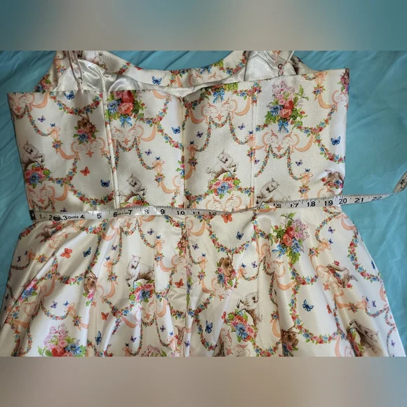 Sugar Thrillz Opulence Renaissance Corset Dress Floral 2X Dollskill Plus Size - Picture 11 of 15